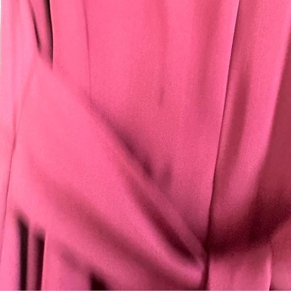 Parker Black Rosie Silk Maxi Ruffle Maroon Dress - Picture 6 of 13